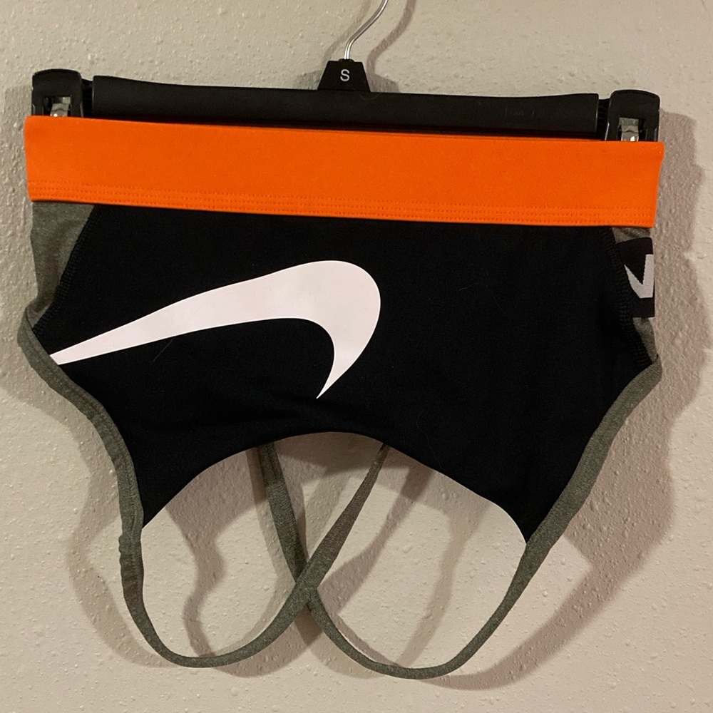 Small Nike Sports Bra, Size Small, Brand New No Tags, Grey Black Orange